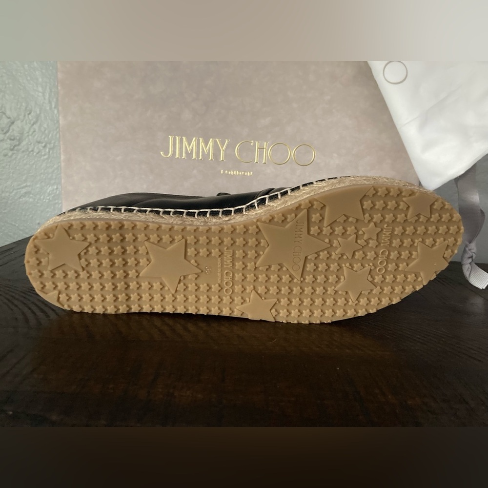 Jimmy Choo Lichi Flat black shoes size 38 - Picture 5 of 16